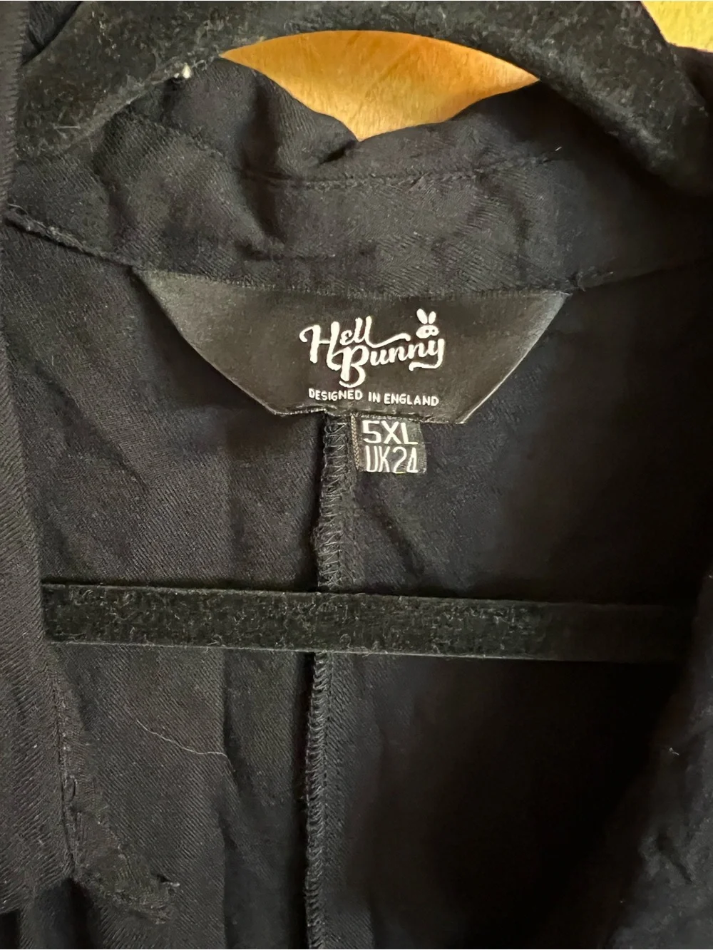 Hell Bunny Black Short-Sleeve Button-Down Shirt with Silver Grommets